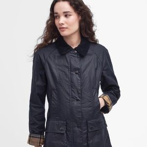 Barbour Waxed Navy Jacket